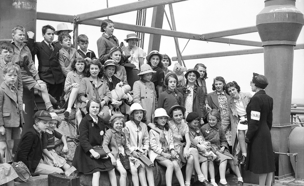 Child evacuees to Australia on SS Battory